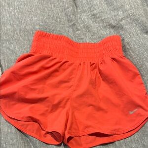 Women's Red Nike Athletic Shorts